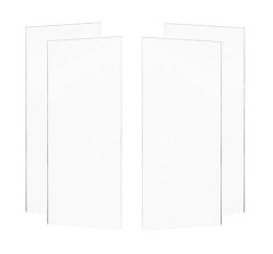 MEXEN - ROX sklo 2D (2s + 2d) 140x150 cm 8mm, trans. (8C9-140-002-00-00)