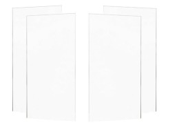 MEXEN - ROX sklo 2D (2s + 2d) 170x150 cm 8mm, trans. (8C9-170-002-00-00)