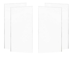 MEXEN - ROX sklo 2D (2s + 2d) 180x150 cm 8mm, trans. (8C9-180-002-00-00)