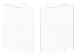 MEXEN - ROX sklo 2D (2s + 2d) 190x150 cm 8mm, trans. (8C9-190-002-00-00)