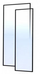 MEXEN - ROX sprchové dvere Duo (s+d) 100x200 cm 8mm, okraj, ľavé (8C2-100-000-00-70-LD)