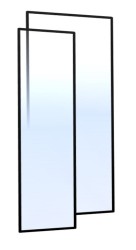 MEXEN - ROX sprchové dvere (s+d) 145x200 cm 8mm, okraj, pravé (8C2-145-000-00-70-P)