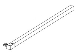 MEXEN - ROX vzpera walk-in 120 cm, čierna (8C0-02-70)