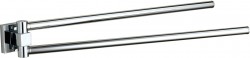 MEXEN - Rufo dvojramenný držiak uterákov, otočný, chróm (7050925-00)