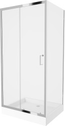 MEXEN/S - Apia Sprchovací kút 120x80, transparent, chróm + vanička Rio (840-120-080-01-00-4510)