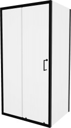 MEXEN/S - Apia sprchovací kút obdĺžnik 135x100, transparent, čierna (840-135-100-70-00)