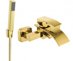 MEXEN/S - Aries R77 vaňová batéria s príslušenstvom, zlato (74483R77-50)