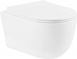 MEXEN/S - Carmen Závesná WC misa vrátane sedátka s slow-slim, duroplast, biela (30880300)