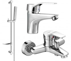 MEXEN/S - Caro DF72 SET vaňová a umývadlová batéria, chróm (746603DF72-00)