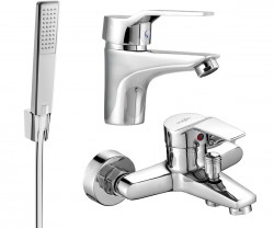 MEXEN/S - Caro R72 SET vaňová a umývadlová batéria, chróm (746603R72-00)