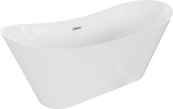 MEXEN/S - Celia vaňa voľne stojaca 170 x 75, biela, sifón a prepad chróm (52331707500-01)