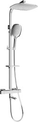 MEXEN/S - CQ22 vaňový stĺp s termostatickou batériou, chróm (779102295-00)