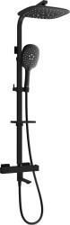 MEXEN/S - CQ22 vaňový stĺp s termostatickou batériou, čierna (779102295-70)