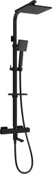 MEXEN/S - CQ45 vaňový stĺp s termostatickou batériou, čierna (779104595-70)