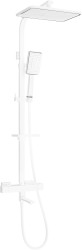 MEXEN/S - CQ54 vaňový stĺp s termostatickou batériou, biela / chróm (779105495-21)
