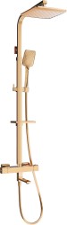 MEXEN/S - CQ62 vaňový stĺp s termostatickou batériou, ružové zlato (779106295-60)