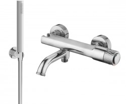 MEXEN/S - Diamond R70 SET vaňová batéria so sprchou, chróm (7153R70-00)