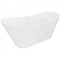 MEXEN/S - Dora voľne stojaca vaňa 150 x 75, biela, sifón a prepad biela (52071507500-20)