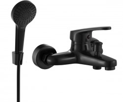 MEXEN/S - Erica R72 SET vaňová batéria so sprchou, čierna (74643R72-70)