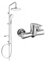 MEXEN/S - Erik sprchová súprava s batériou Kama, chróm (72540205-00)
