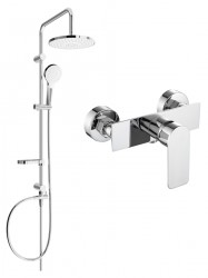 MEXEN/S - Erik sprchový stĺp vrátane sprchovej batérie Alfa, chróm (745740205-00)
