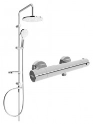 MEXEN/S - Erik sprchový stĺp vrátane sprchovej termostatickej batérie Kai, chróm (77100205-00)