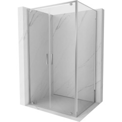 MEXEN/S - Exo sprchovací kút dvere krídlové 80 x 100, transparent, chróm (8182-080-100-01-00)