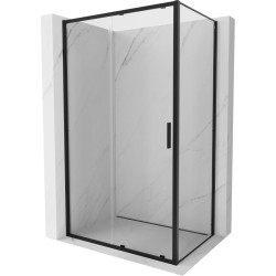MEXEN/S - Exo sprchovací kút, posuvné dvere 120 x 90, transparent, čierna (8151-120-090-70-00)