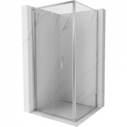 MEXEN/S - Exo sprchovací kút skladacie dvere 95 x 95, transparent, chróm (816-095-095-01-00)
