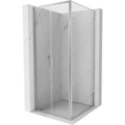 MEXEN/S - Exo sprchový kút dvere krídlové 70 x 70, transparent, chróm (814-070-070-01-00)