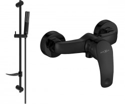 MEXEN/S - Fabia DF72 Sprchová batéria s príslušenstvom, čierna (74654DF72-70)