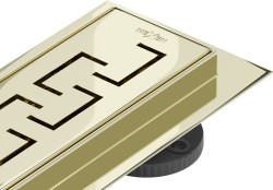 MEXEN/S - Flat M15 odtokový žľab 90 cm zlatý (1524090-15)