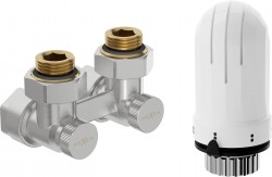 MEXEN/S - G03 stredová termostatická súprava pre radiátor DN50, uhlová 1/2" x16 mm, nikel (W911-016-938-01)