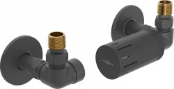 MEXEN/S - G05 termostatická súprava pre radiátor + krycia rozeta R, antracit (W903-958-904-66)