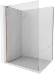 MEXEN/S - Kioto L Sprchová zástena WALK-IN 110 x 200, transparent, meď kartáčovaná (800-110-103-65-00)