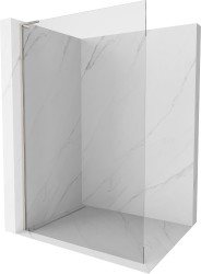 MEXEN/S - Kioto L Sprchová zástena WALK-IN 120 x 200, transparent, nikel kartáčovaná (800-120-103-97-00)