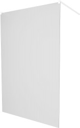 MEXEN/S - KIOTO samostatne stojaca sprchová zástena 100 x 200, dekor jinovatka 8 mm, biela (800-100-002-20-30)