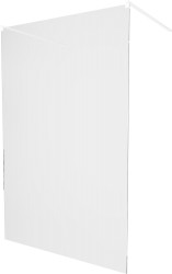 MEXEN/S - KIOTO samostatne stojaca sprchová zástena 100 x 200, transparent 8 mm, biela (800-100-002-20-00)
