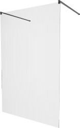 MEXEN/S - KIOTO samostatne stojaca sprchová zástena 100 x 200, transparent 8 mm, čierna (800-100-002-70-00)
