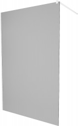 MEXEN/S - KIOTO Sprchová zástena WALK-IN 100 x 200, grafit 8 mm, biela (800-100-101-20-40)