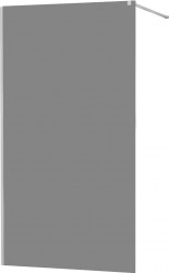 MEXEN/S - KIOTO Sprchová zástena WALK-IN 100x200 cm 8 mm, chróm, dymové sklo (800-100-101-01-40)