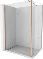 MEXEN/S - Kioto Sprchová zástena WALK-IN 105 x 30, transparent, meď kartáčovaná (800-105-212-65-00-030)