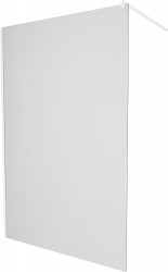 MEXEN/S - KIOTO Sprchová zástena WALK-IN 110 x 200, dekor jinovatka 8 mm, biela (800-110-101-20-30)