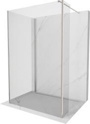 MEXEN/S - Kioto Sprchová zástena WALK-IN 130 x 70 x 30, transparent, nikel kefovaná (800-130-070-221-97-00-030)