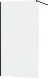 MEXEN/S - KIOTO Sprchová zástena WALK-IN 70x200 cm 8 mm, čierna, matné sklo (800-070-101-70-30)