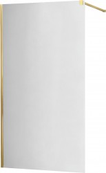 MEXEN/S - KIOTO Sprchová zástena WALK-IN 70x200 cm 8 mm, zlatá, zrkadlové sklo (800-070-101-50-50)