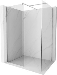 MEXEN/S - Kioto Sprchová zástena Walk-in 80 x 75, transparent, chróm (800-080-202-01-00-075)