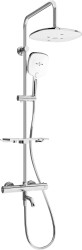MEXEN/S - KT17 vaňový stĺp s termostatickou batériou, chróm / biela (779001793-02)