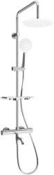 MEXEN/S - KT67 vaňový stĺp s termostatickou batériou, chróm / biela (779006793-00)