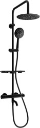 MEXEN/S - KT67 vaňový stĺp s termostatickou batériou, čierna (779006793-70)